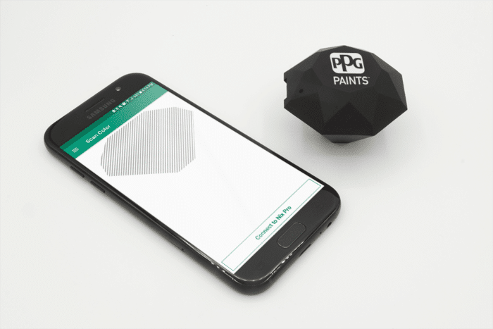 The app for the PPG Pro shows the connecting screen
