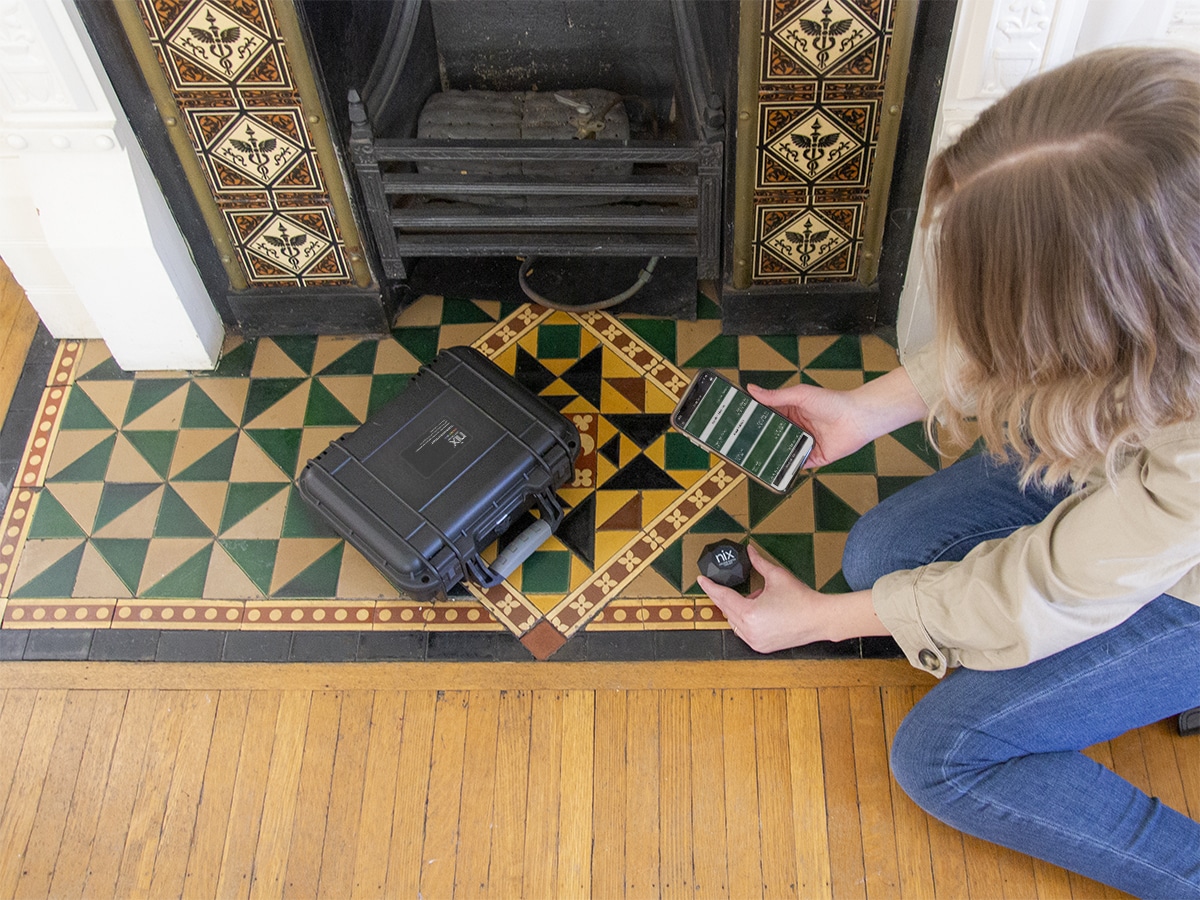 Nix color Sensor in use with fireplace