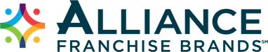 Alliance Franchise Brands logo featuring colorful interconnected shapes representing collaboration and partnership.